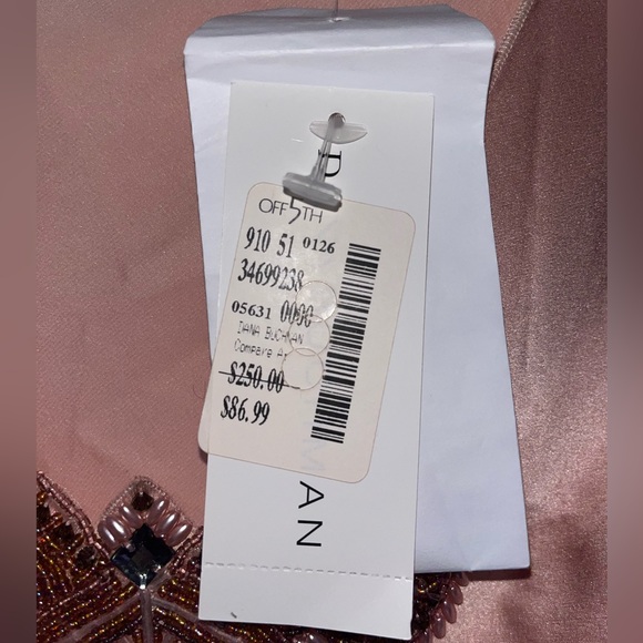 Silk pink Dana Buchman blouse with jewels. This beautiful blouse is NWT. - Picture 5 of 5